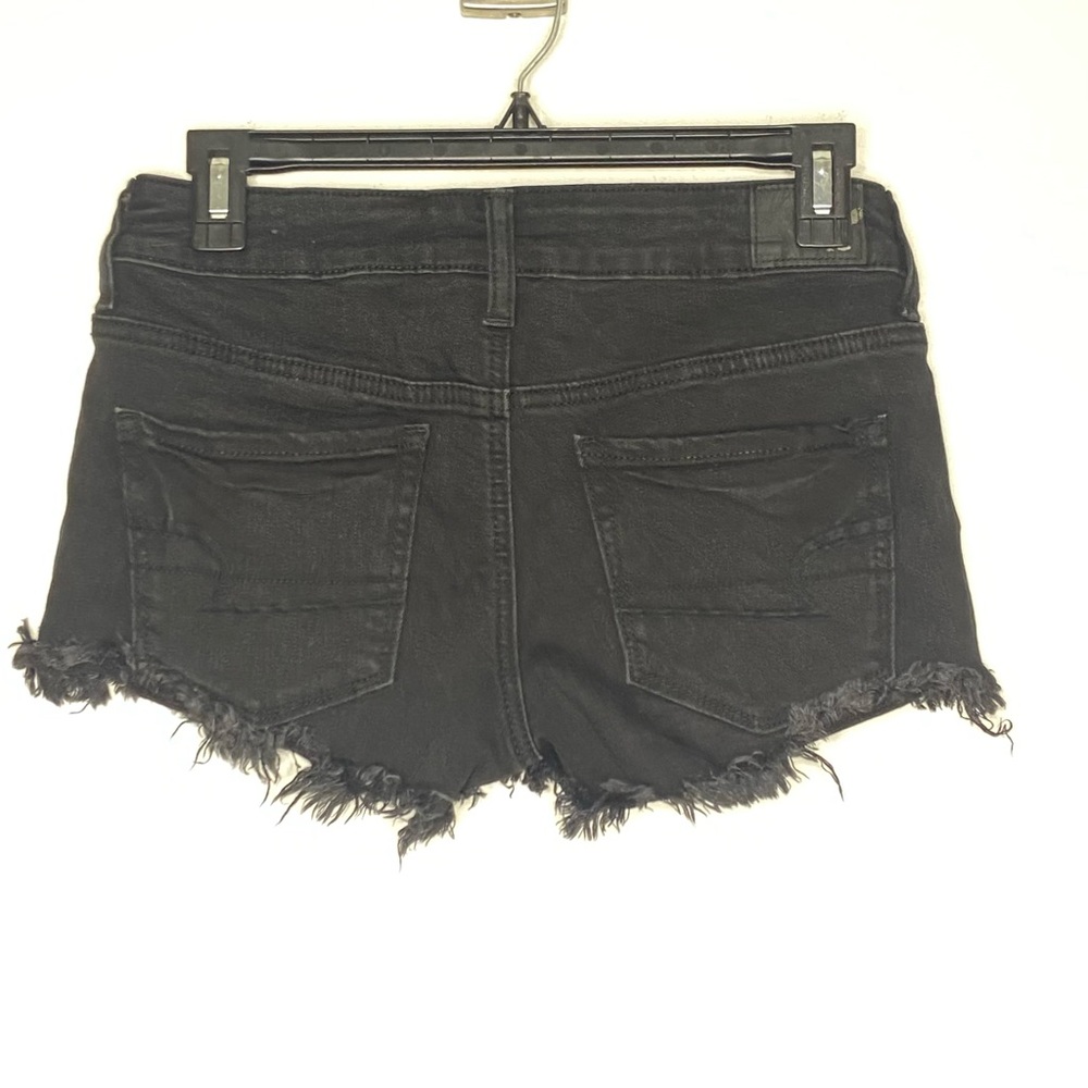 American Eagle Black Super Low Shorties Size 4 - Picture 7 of 9
